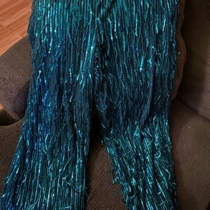 Turquoise pants size 4 brand new